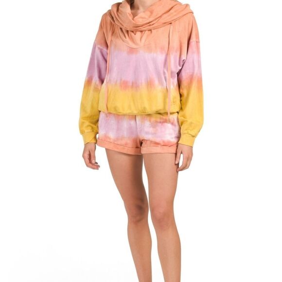 YFB Parker Tie-Dye 2-piece Hoodie & Short Set - Picture 7 of 16